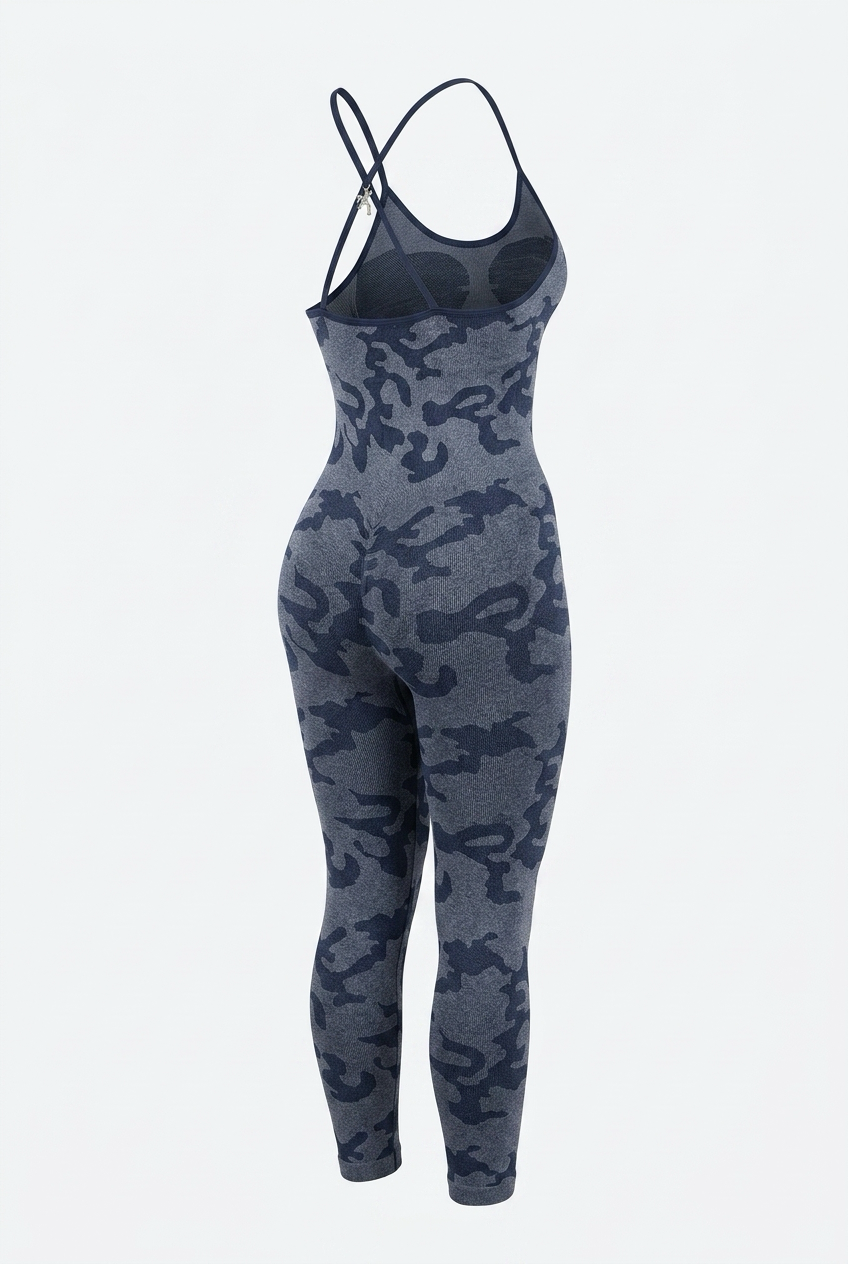 NAVY CAMO X ROMPER