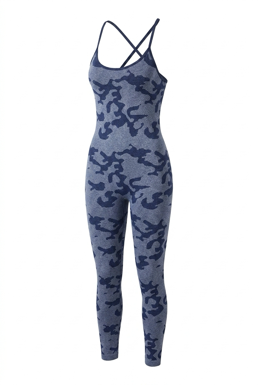 NAVY CAMO X ROMPER